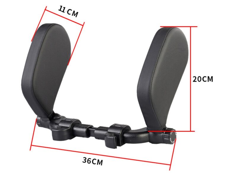 Adjustable Car Headrest Pillow – Soft Leather Neck Support for Travel & Sleep - Image 5