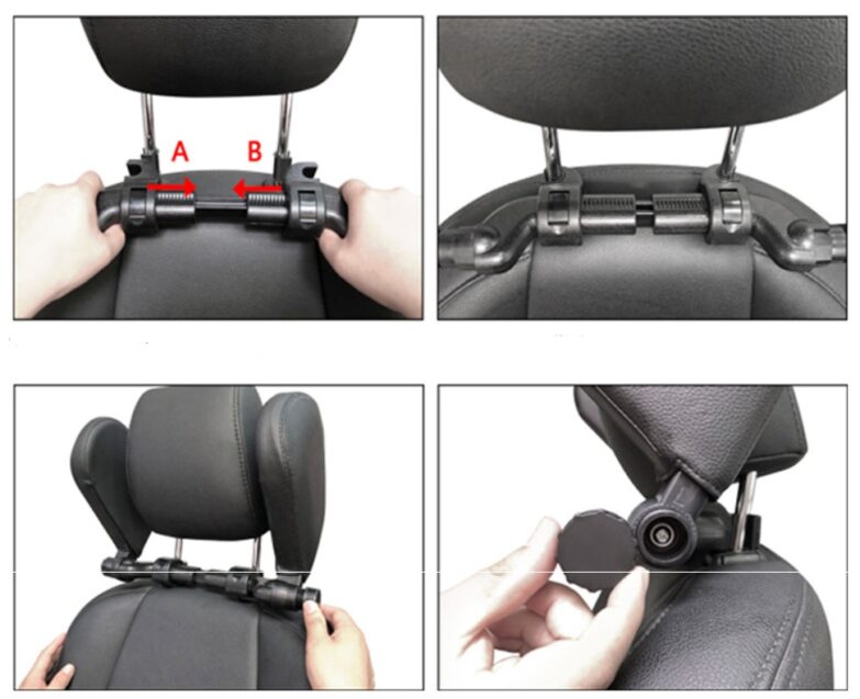 Adjustable Car Headrest Pillow – Soft Leather Neck Support for Travel & Sleep - Image 3