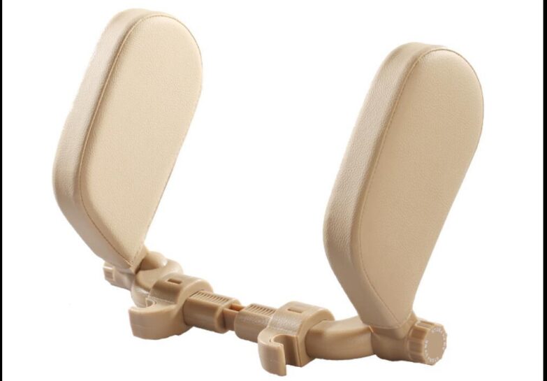 Adjustable Car Headrest Pillow – Soft Leather Neck Support for Travel & Sleep - Image 4